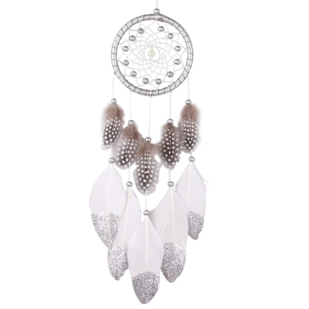 Handmade Feather Dream Catcher Hanging Decor