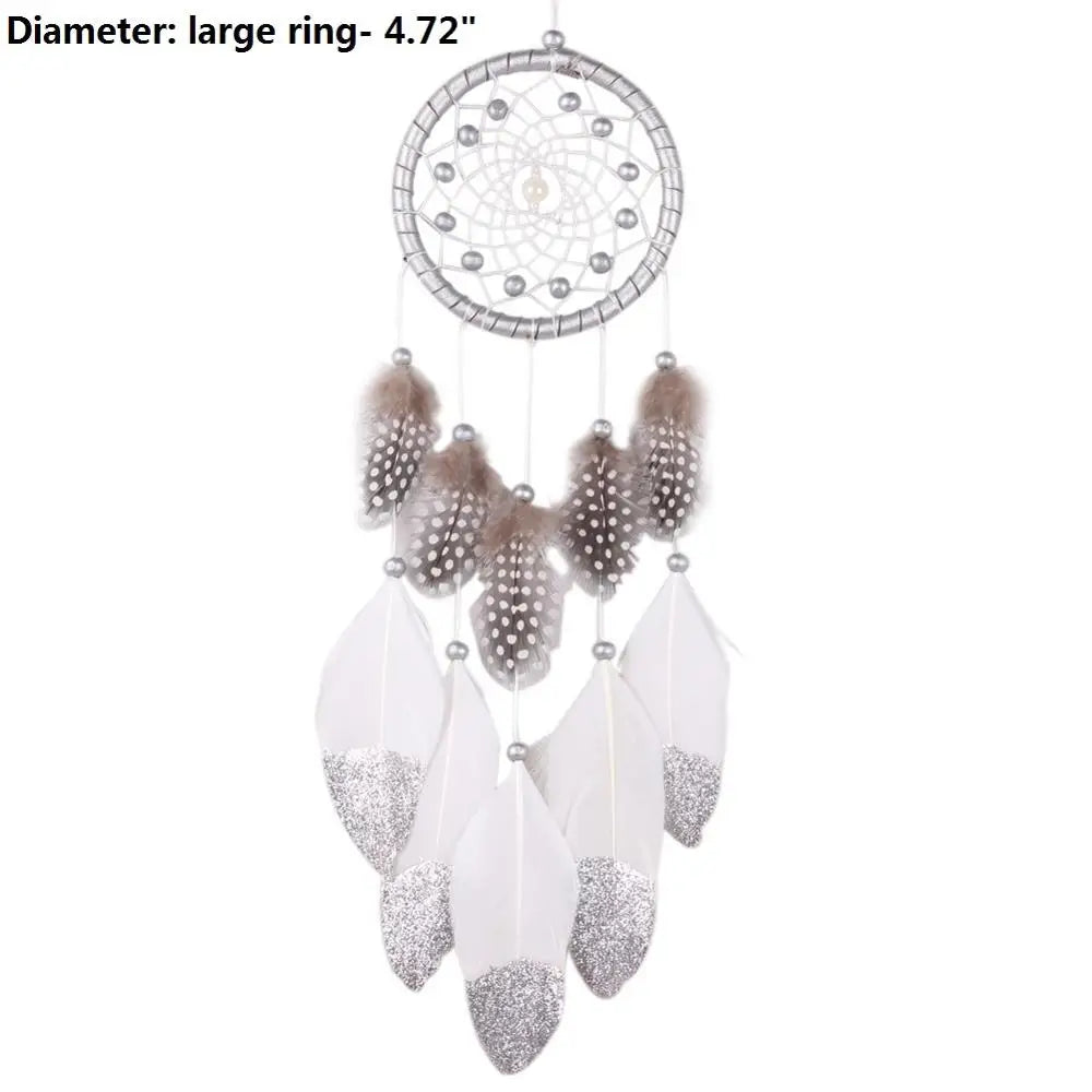 Handmade Feather Dream Catcher Hanging Decor
