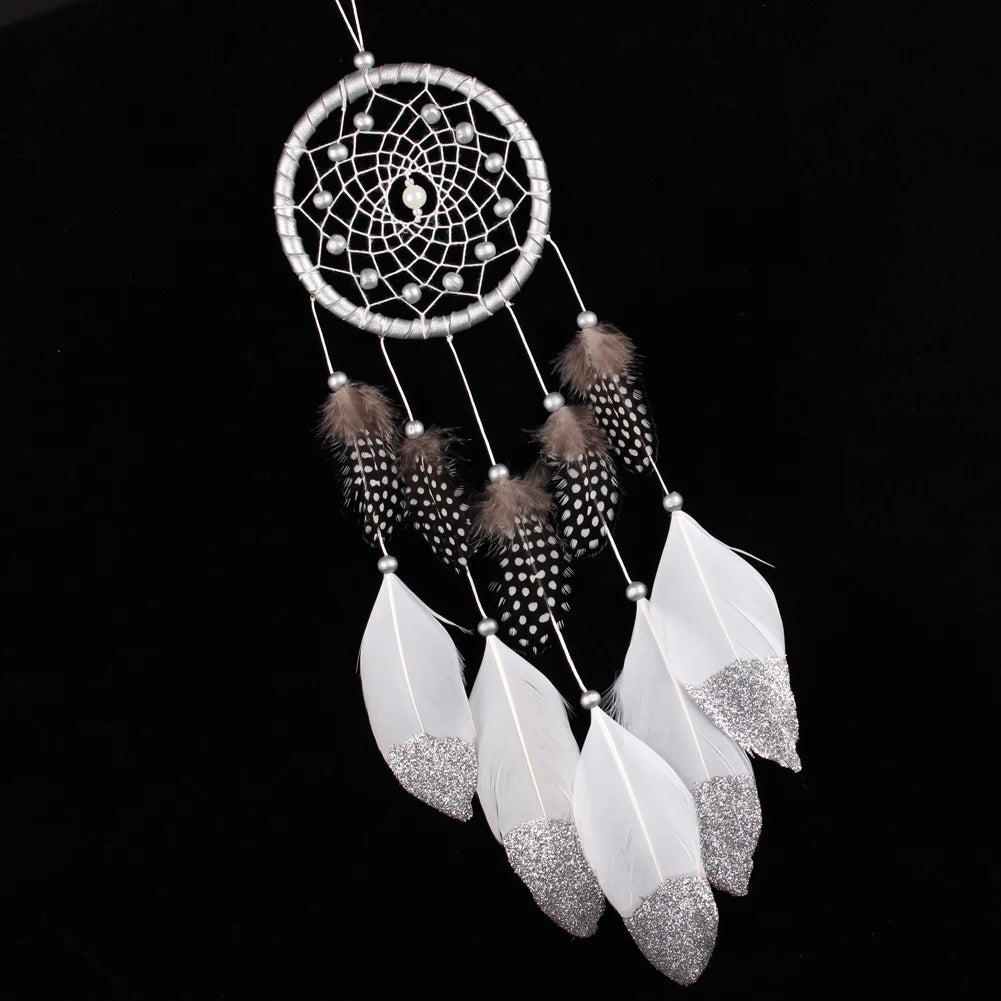 Handmade Feather Dream Catcher Hanging Decor