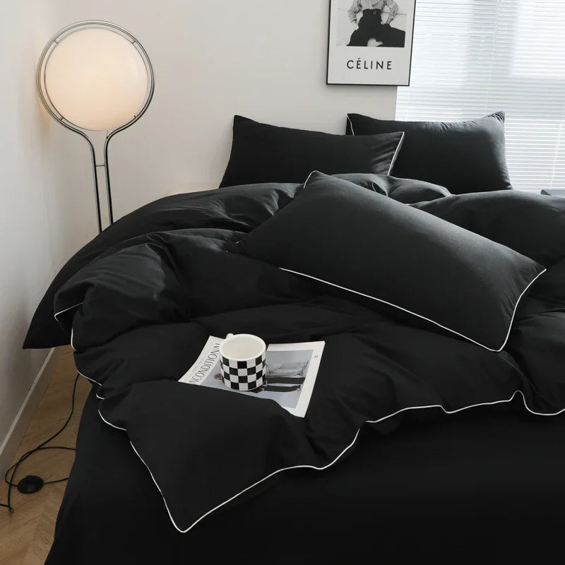 Solid Color Bedding Set (Simple Style)