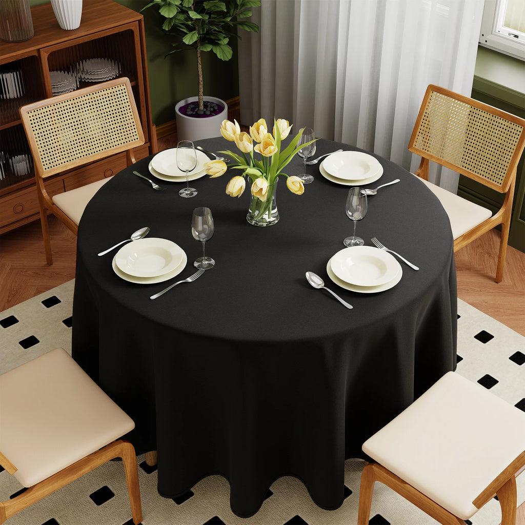 Solid Color Round Tablecloth