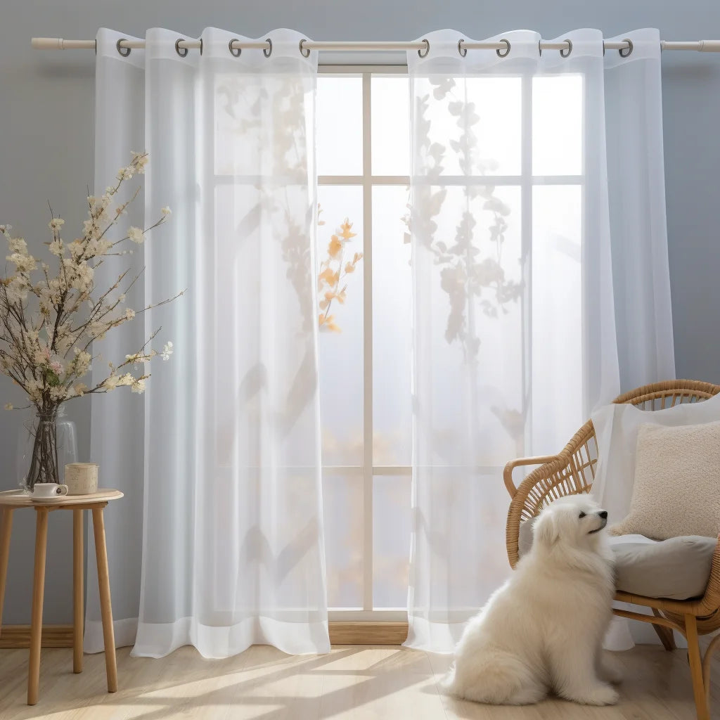 White Sheer Curtains