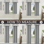 100% Blackout Solid Curtains (2 Panels)