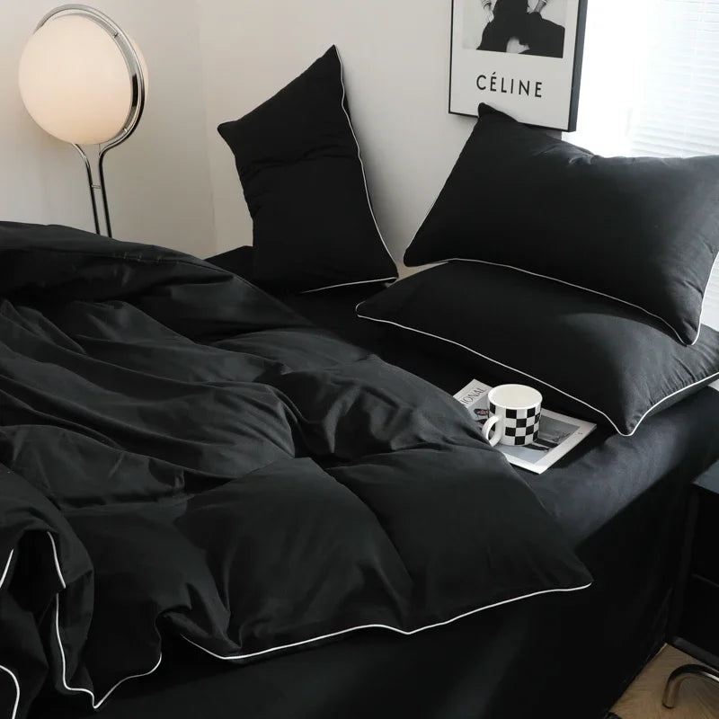 Solid Color Bedding Set (Simple Style)