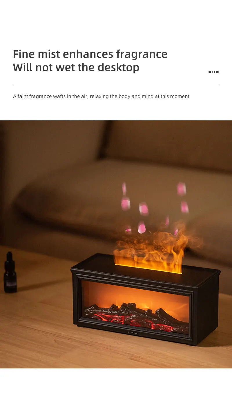 Fireplace Flame Aroma Diffuser Humidifier