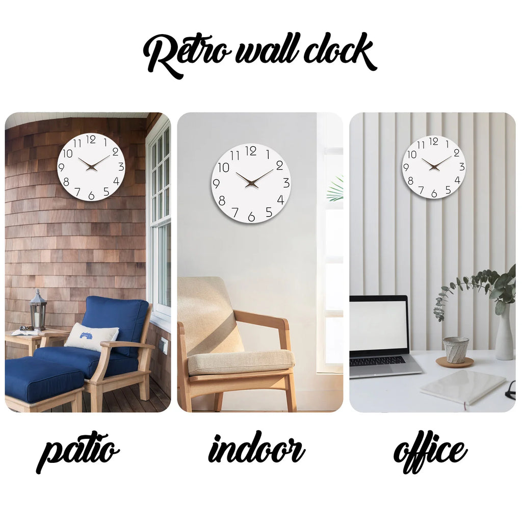 Modern Wooden Silent Wall Clock