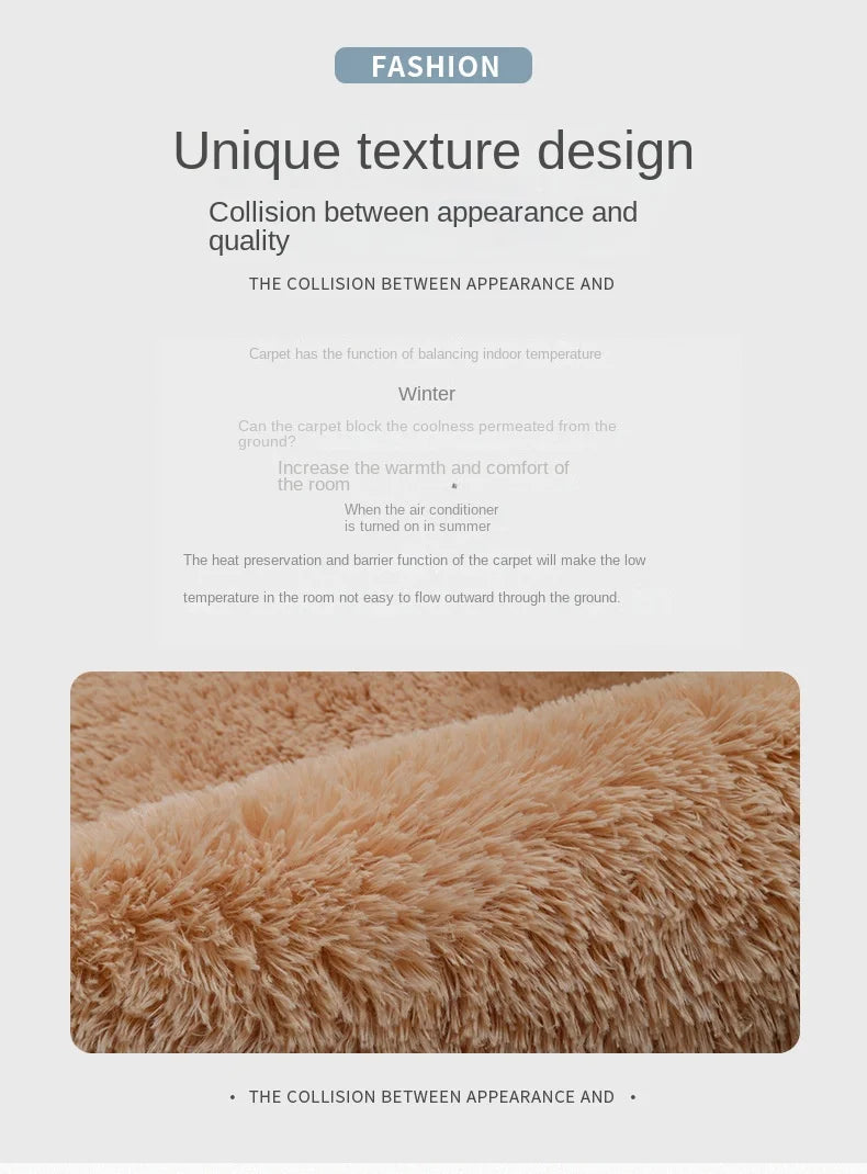 Nordic Tie-Dye Long Pile Area Rug