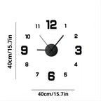 Frameless DIY Wall Clock Sticker