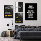 Motivational Quote Canvas Wall Art