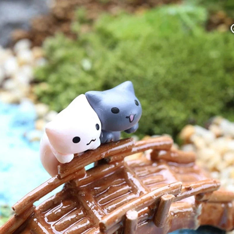 Cartoon Lucky Cat Miniature Set (6pcs)