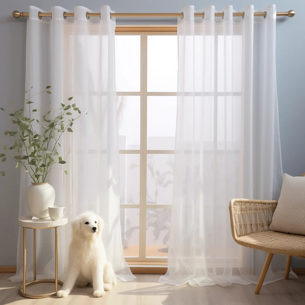 White Sheer Curtains