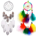 Handmade Feather Dream Catcher Hanging Decor