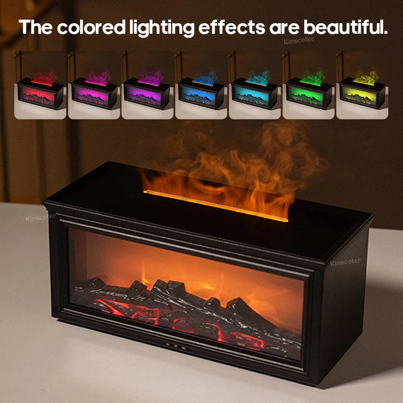 Fireplace Flame Aroma Diffuser Humidifier