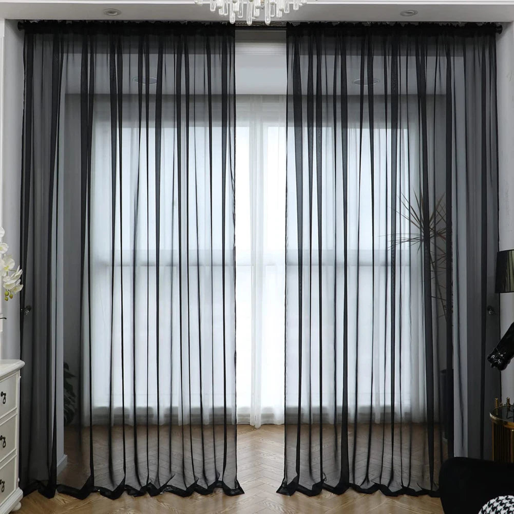 White Sheer Curtains