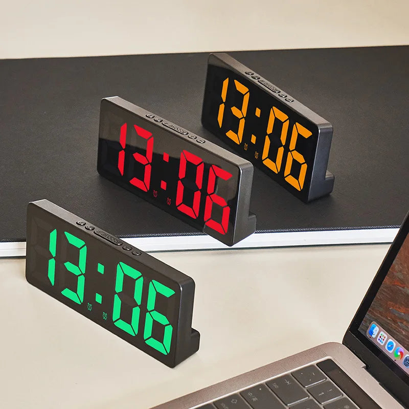 Voice Control LED Digital Alarm Clock