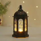 LED Star Moon Ramadan Candle Lamp