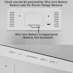 USB LED Alarm Clock with Mood Light
