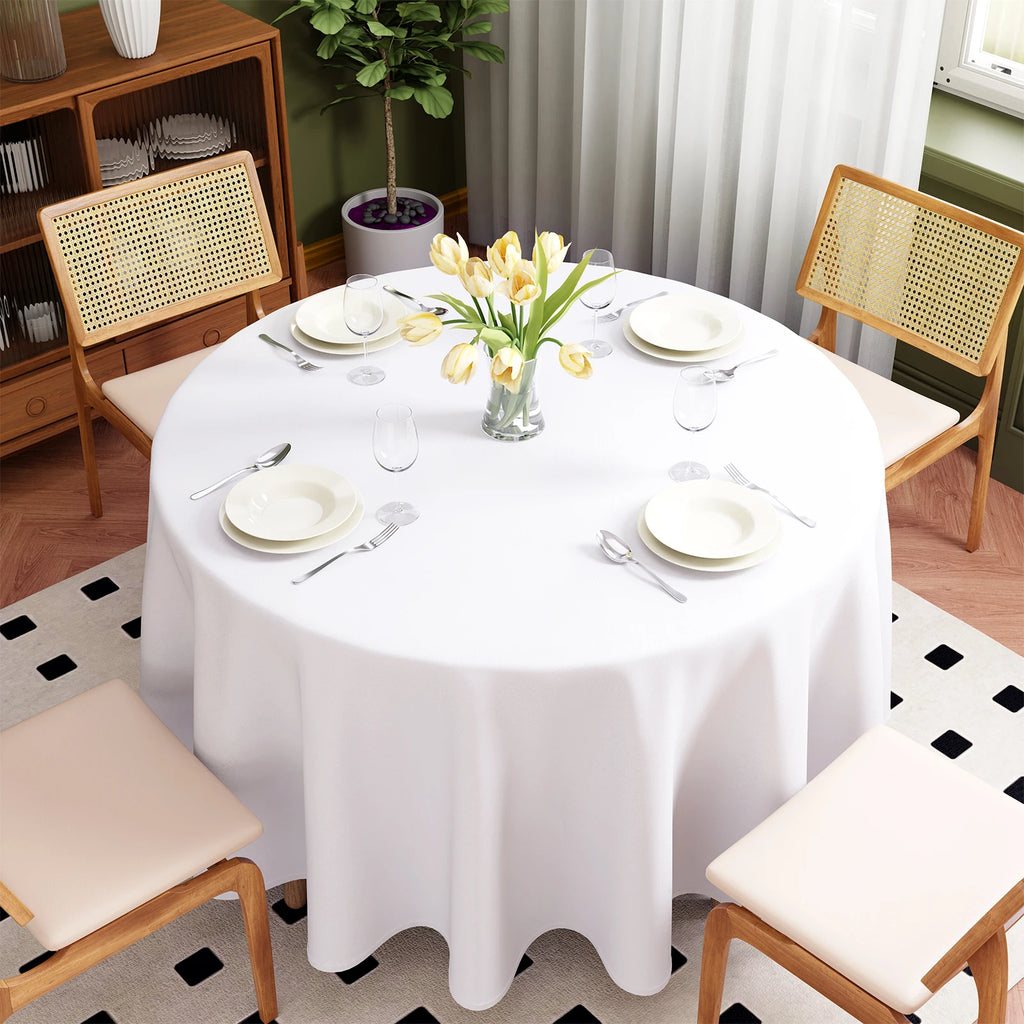 Solid Color Round Tablecloth