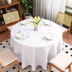 Solid Color Round Tablecloth