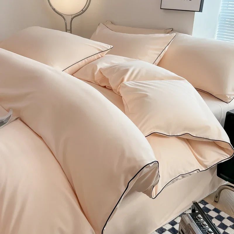 Solid Color Bedding Set (Simple Style)
