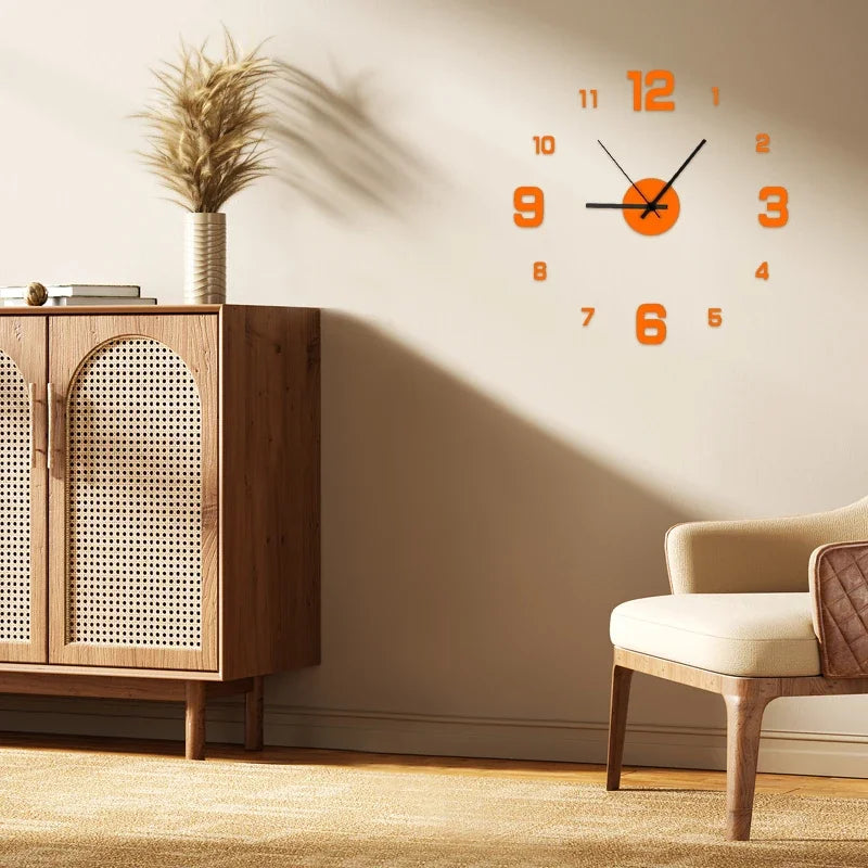 Frameless DIY Wall Clock Sticker