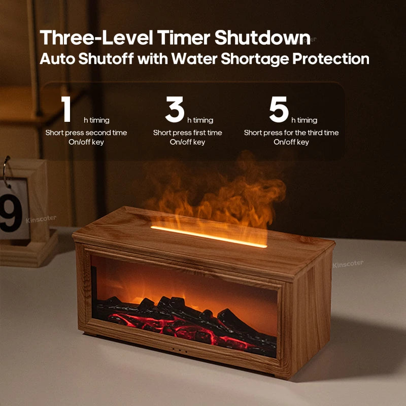 Fireplace Flame Aroma Diffuser Humidifier