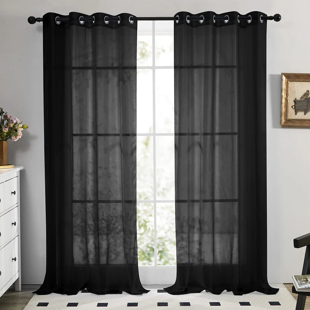 White Sheer Curtains