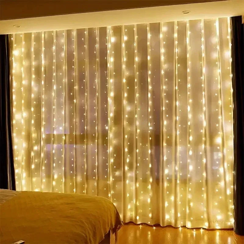 USB Curtain Fairy Lights with Remote