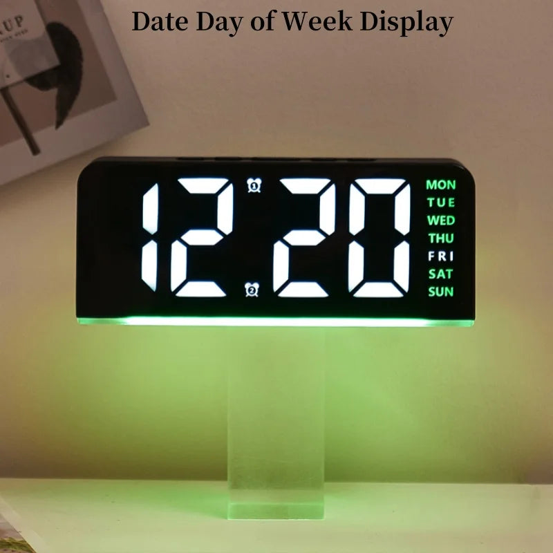 USB LED Alarm Clock with Mood Light