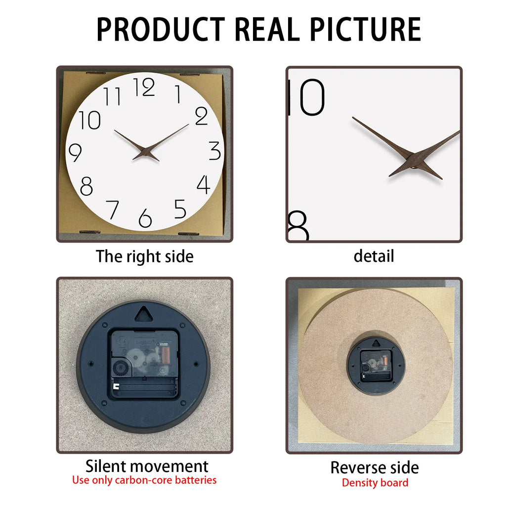 Modern Wooden Silent Wall Clock