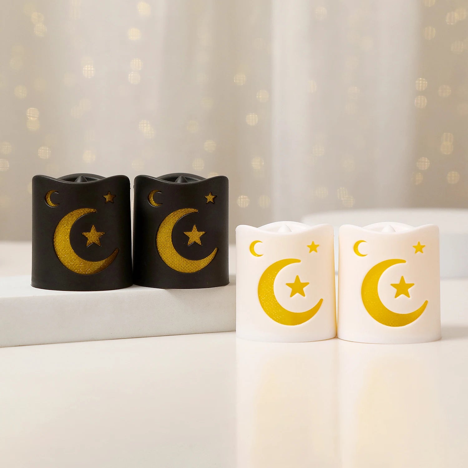 LED Star Moon Ramadan Candle Lamp