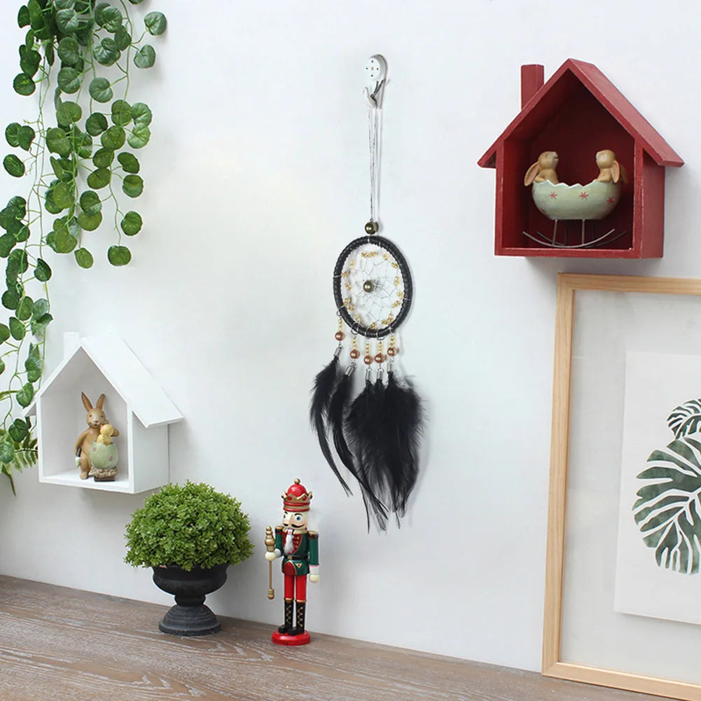 Handmade Feather Dream Catcher Hanging Decor
