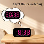USB LED Digital Alarm Clock