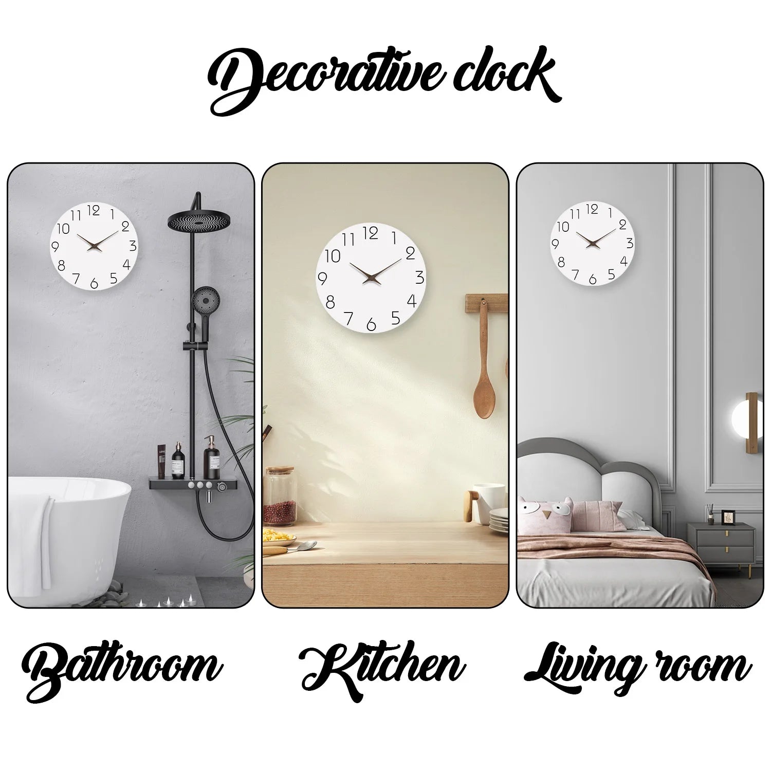 Modern Wooden Silent Wall Clock