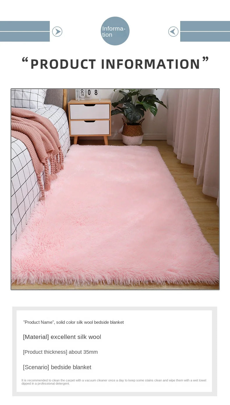 Nordic Tie-Dye Long Pile Area Rug