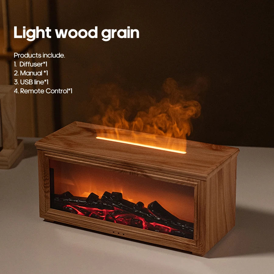 Fireplace Flame Aroma Diffuser Humidifier