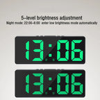 Voice Control LED Digital Alarm Clock