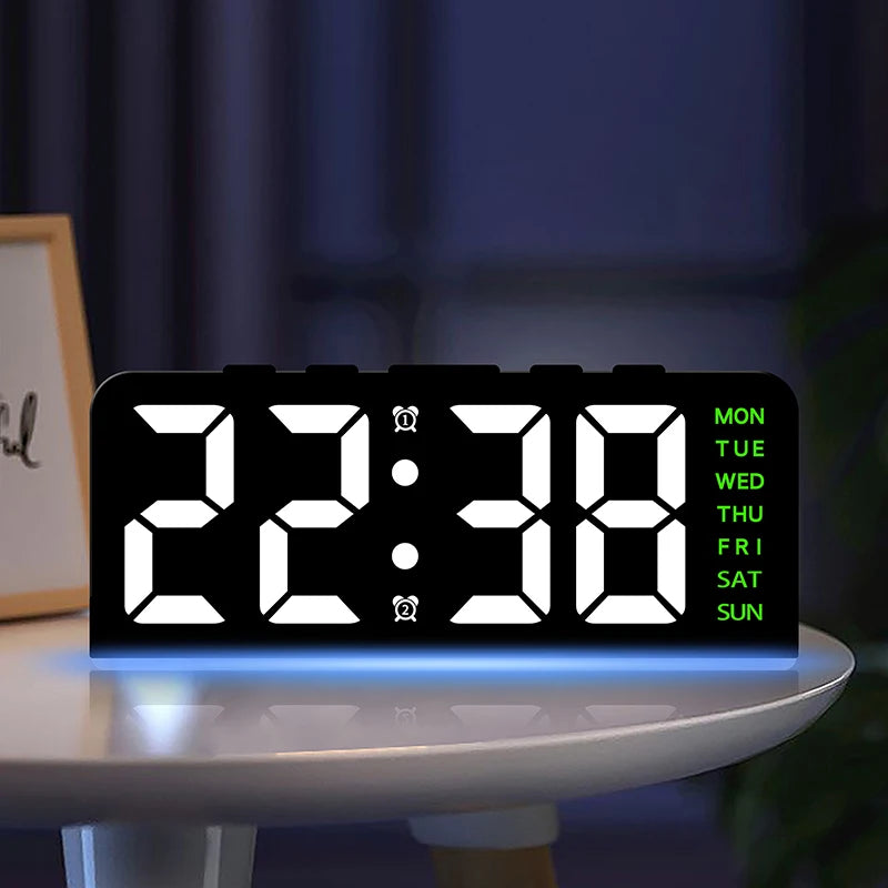 USB LED Alarm Clock with Mood Light