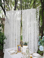 Floral Lace Sheer Rod Pocket Curtain Panel