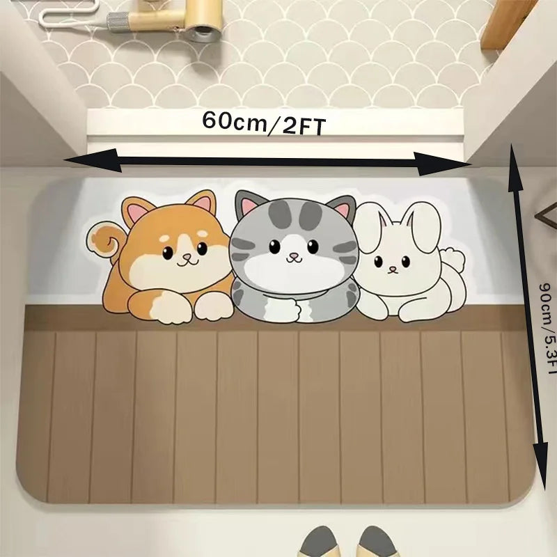 Ultra Soft Anti-Slip Bathroom Floor Mat