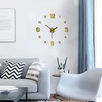 Frameless DIY Wall Clock Sticker