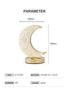 Crystal Touch Dimming Moon Night Light