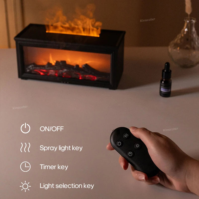 Fireplace Flame Aroma Diffuser Humidifier