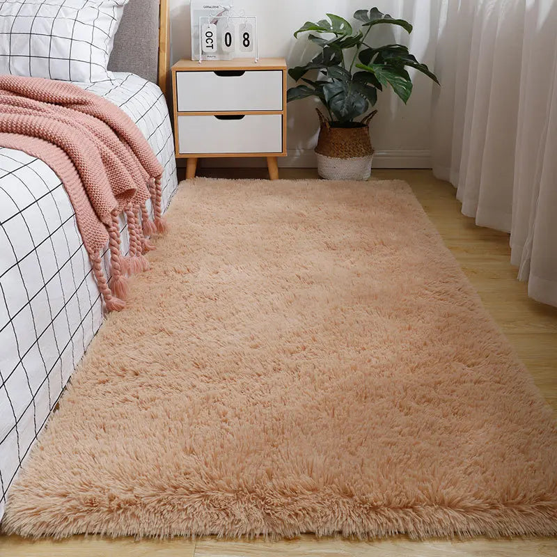 Nordic Tie-Dye Long Pile Area Rug