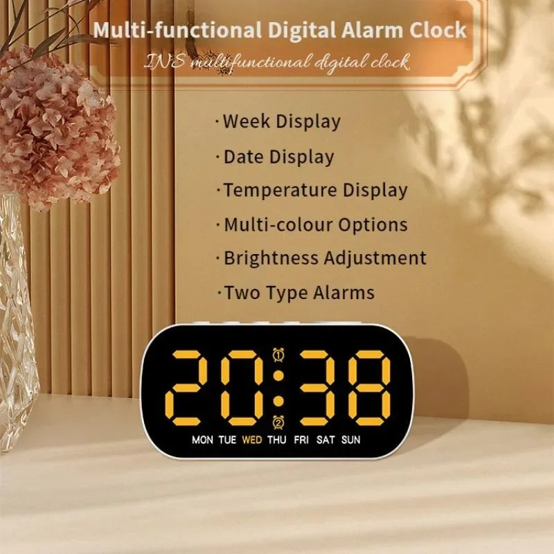 USB LED Digital Alarm Clock