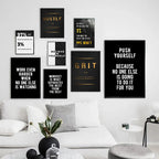 Motivational Quote Canvas Wall Art