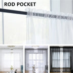 White Sheer Curtains