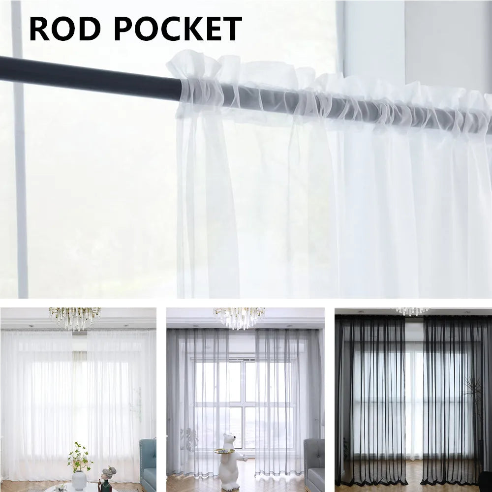 White Sheer Curtains