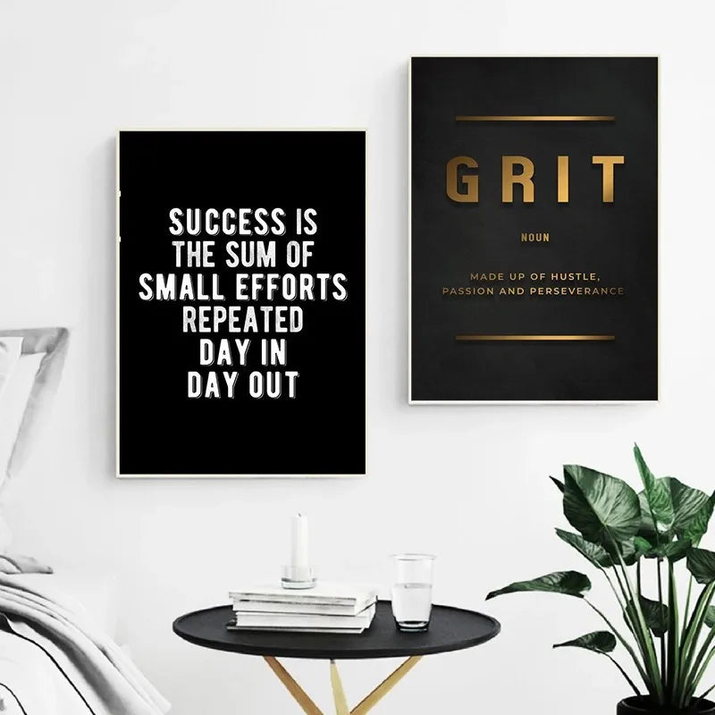 Motivational Quote Canvas Wall Art