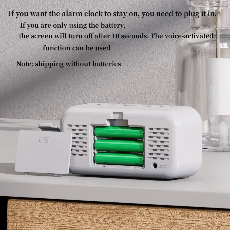 Voice Control LED Alarm Clock